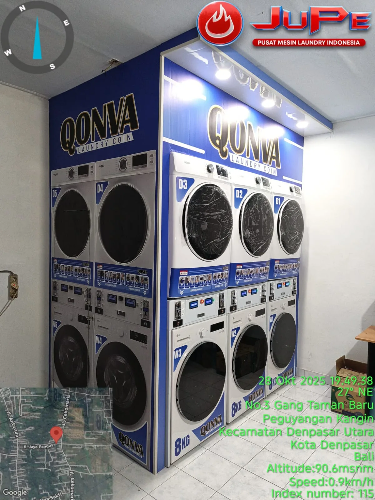 Instalasi QONVA LAUNDRY COIN