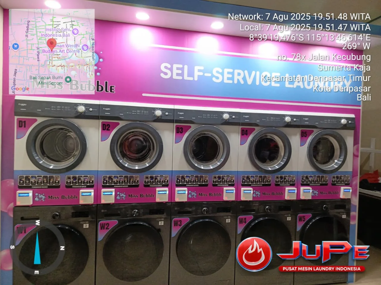 Instalasi MISS BUBBLE SELF SERVICE LAUNDRY