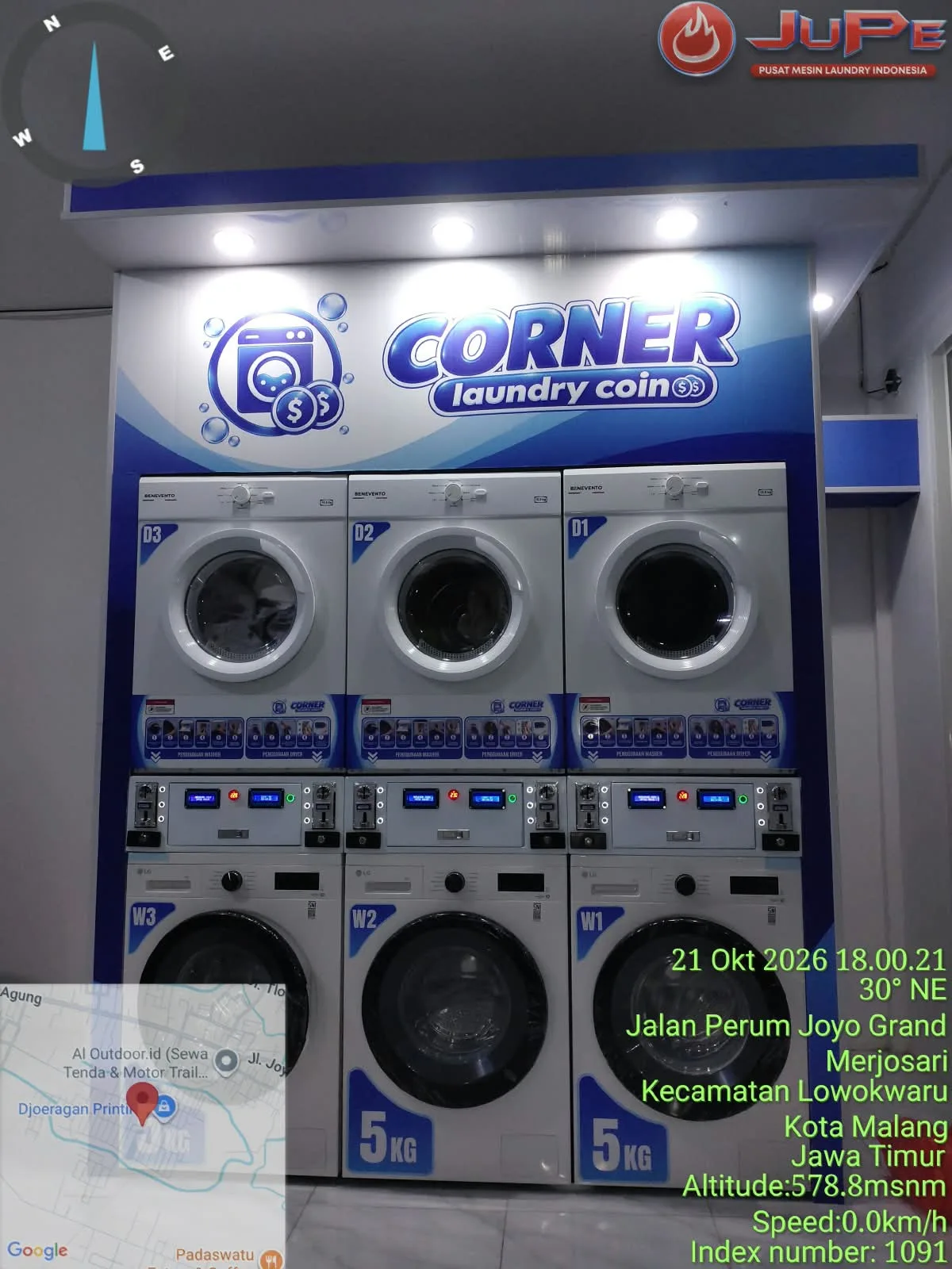 Instalasi CORNER LAUNDRY COIN
