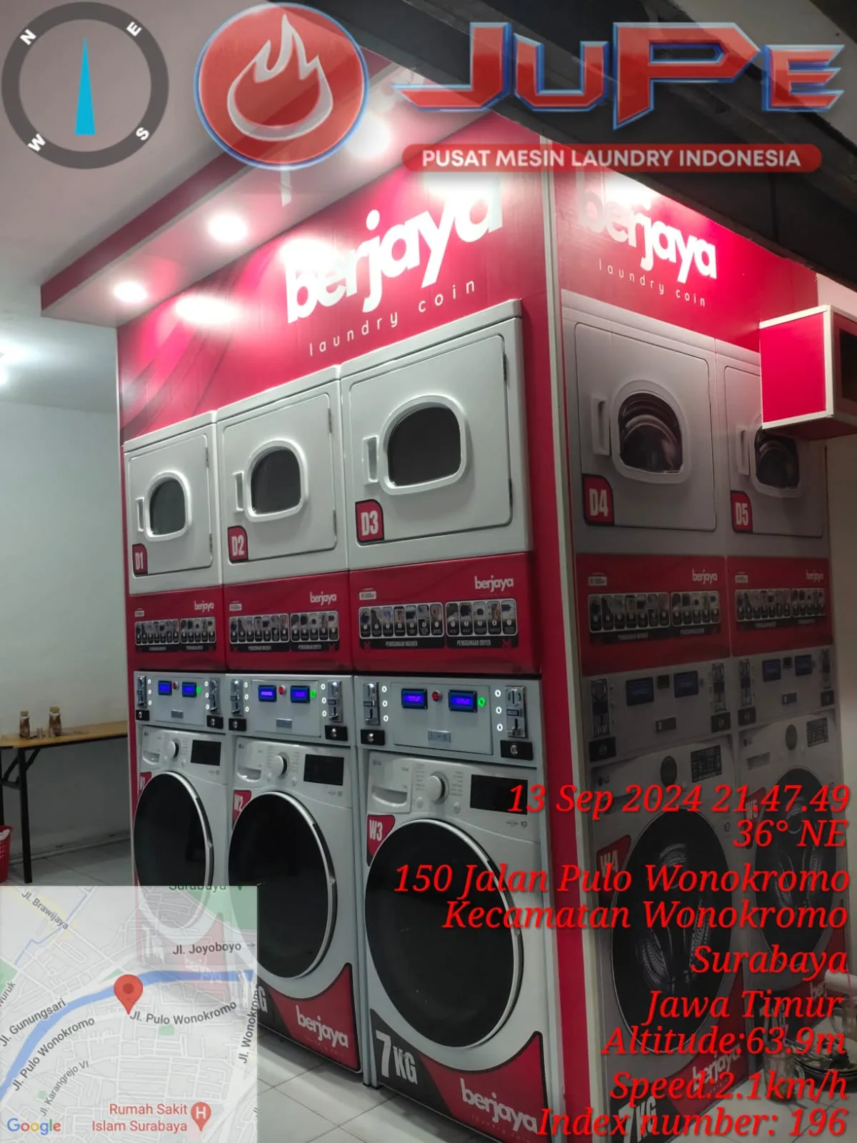 Instalasi BERJAYA LAUNDRY COIN