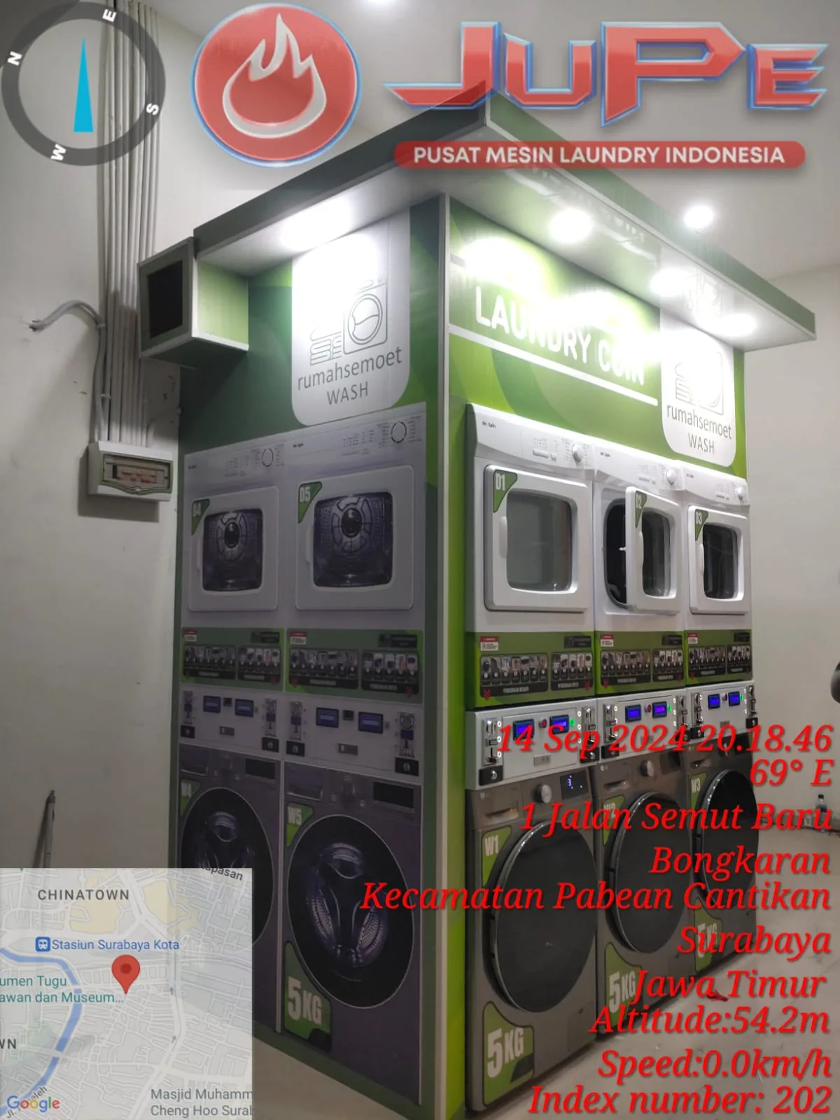 Instalasi LAUNDRY COIN RUMAH SEMOET