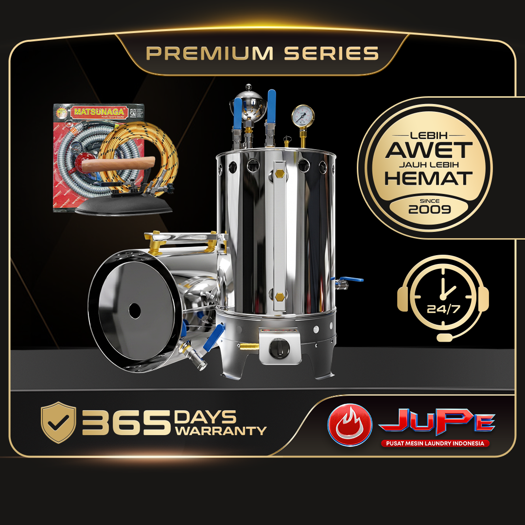 Setrika uap gas laundry 10 liter stainless 1 setrika - JPSI10A
